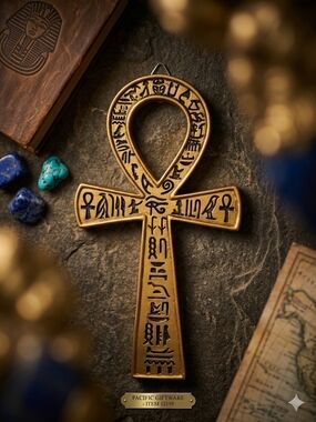 Gold Ankh Wall Decor